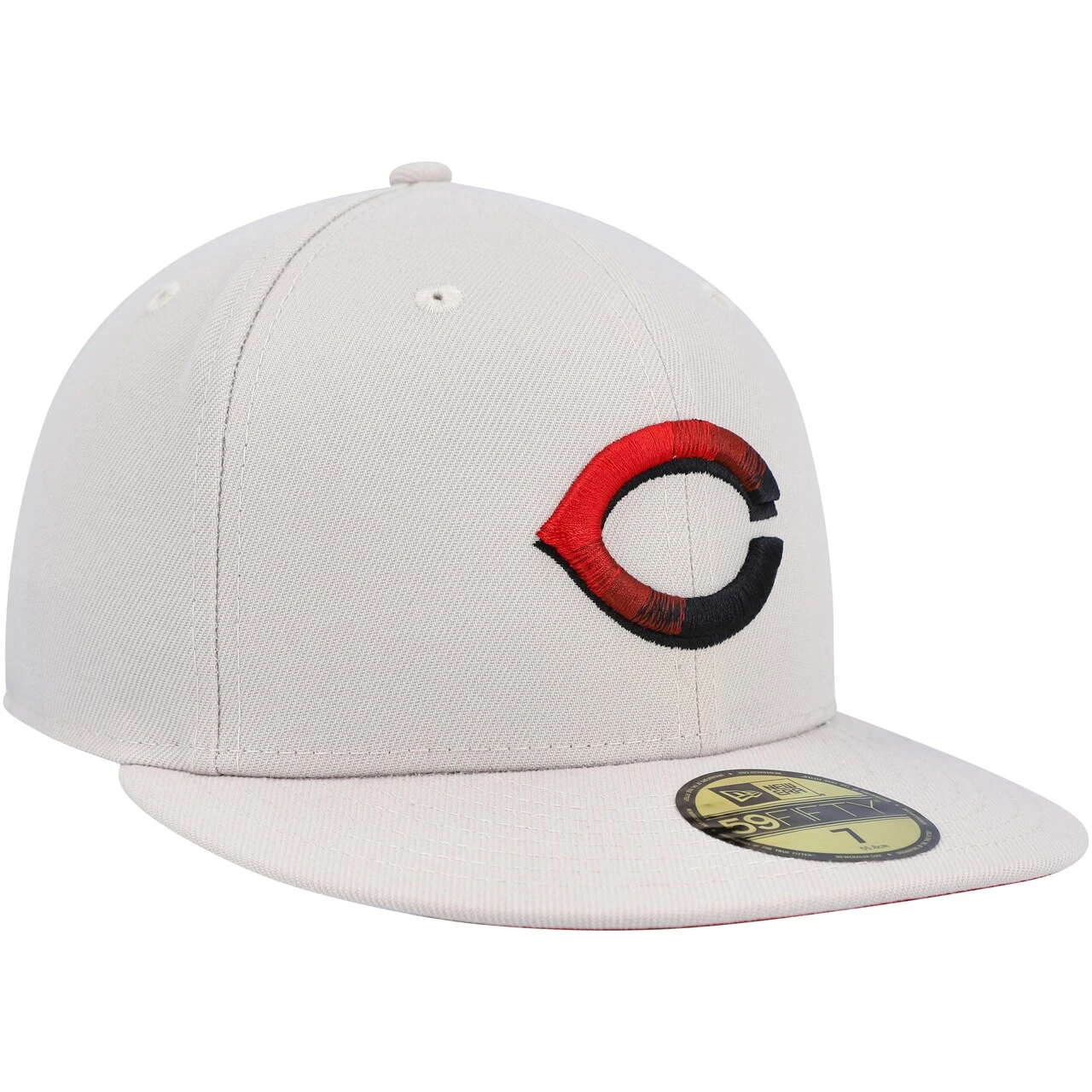 Men's Cincinnati Reds New Era Khaki Stone Dim Undervisor 59FIFTY Fitted Hat - Image 3