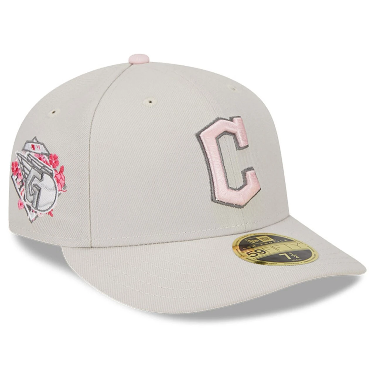 Men's Cleveland Guardians New Era Khaki 2023 Mother's Day Low Profile 59FIFTY Fitted Hat