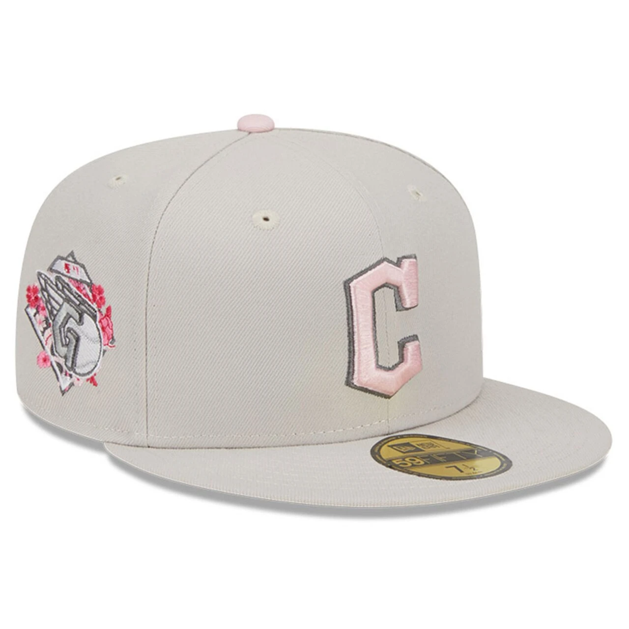 Men's Cleveland Guardians New Era Khaki 2023 Mother's Day On-Field 59FIFTY Fitted Hat