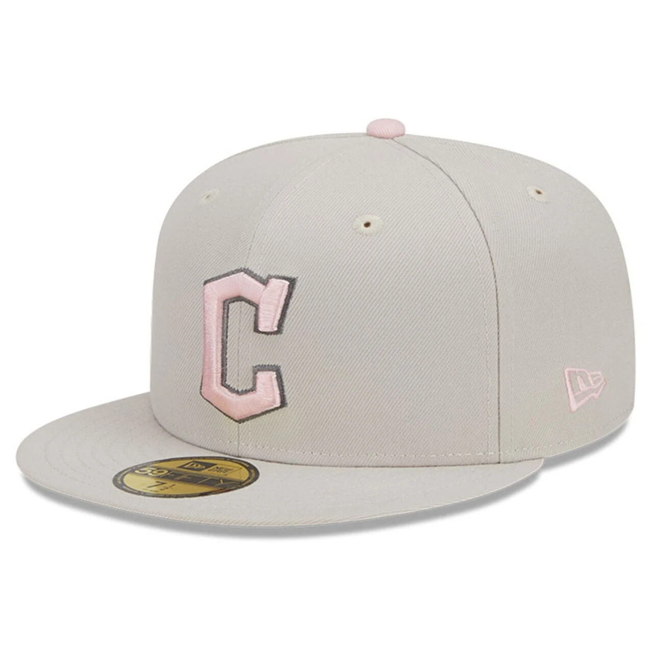 Men's Cleveland Guardians New Era Khaki 2023 Mother's Day On-Field 59FIFTY Fitted Hat - Image 3