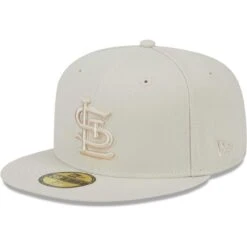 Men's St. Louis Cardinals New Era Khaki Tonal 59FIFTY Fitted Hat