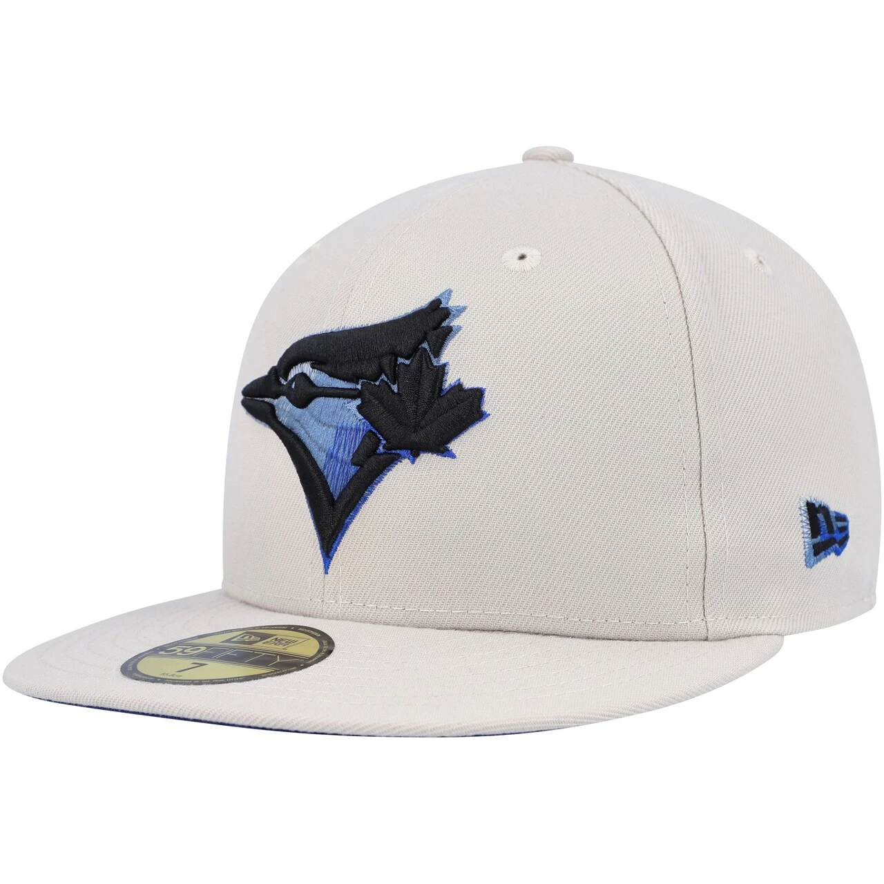 Men's Toronto Blue Jays New Era Khaki Stone Dim Undervisor 59FIFTY Fitted Hat