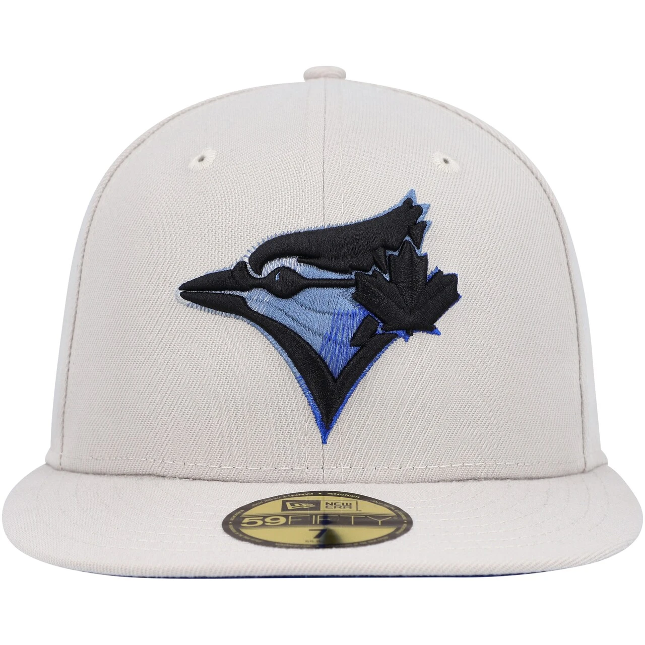 Men's Toronto Blue Jays New Era Khaki Stone Dim Undervisor 59FIFTY Fitted Hat - Image 2