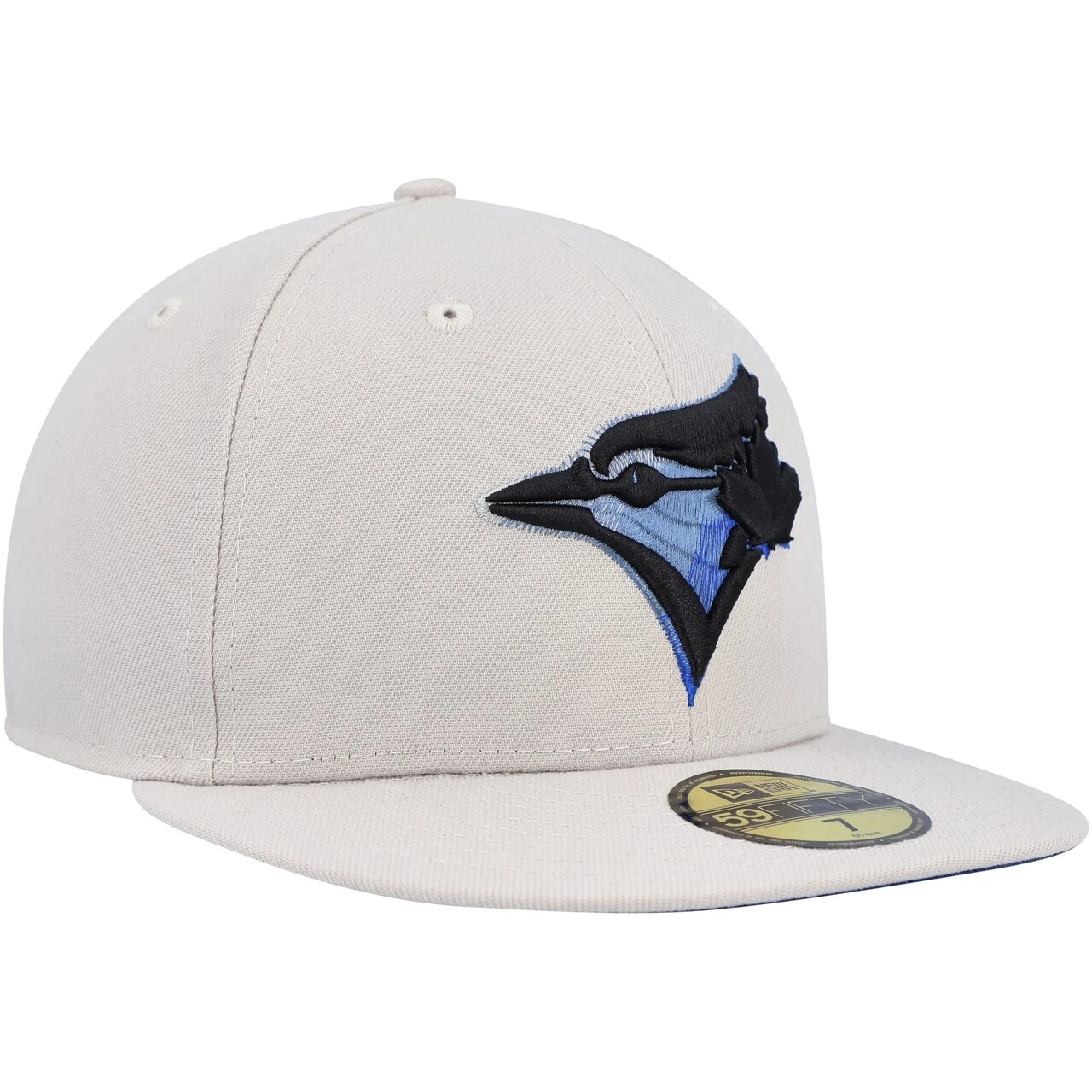 Men's Toronto Blue Jays New Era Khaki Stone Dim Undervisor 59FIFTY Fitted Hat - Image 3