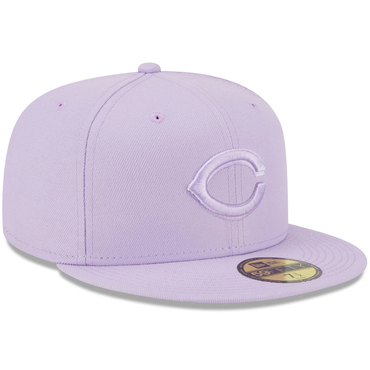 Men's Cincinnati Reds New Era Lavender 2023 Spring Color Basic 59FIFTY Fitted Hat - Image 3
