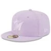 Men's Miami Marlins New Era Lavender 2023 Spring Color Basic 59FIFTY Fitted Hat