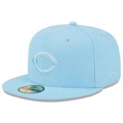 Men's Cincinnati Reds New Era Light Blue 2023 Spring Color Basic 59FIFTY Fitted Hat