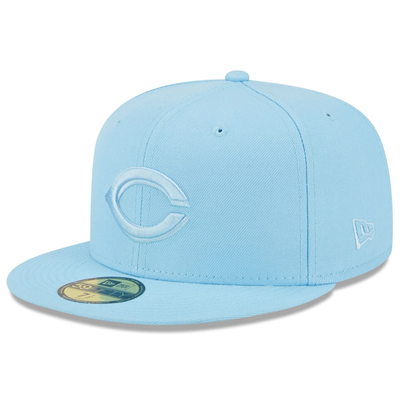 Men's Cincinnati Reds New Era Light Blue 2023 Spring Color Basic 59FIFTY Fitted Hat