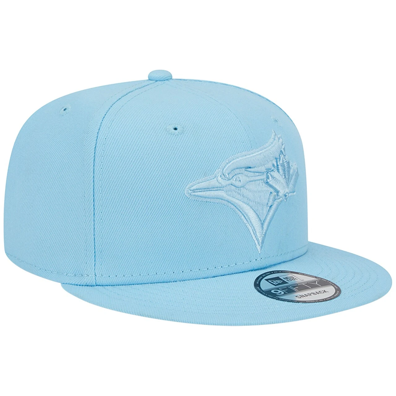 Men's Toronto Blue Jays New Era Light Blue Spring Color Basic 9FIFTY Snapback Hat - Image 3