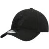Men's Miami Marlins New Era Black On Black Core Classic 9TWENTY Adjustable Hat