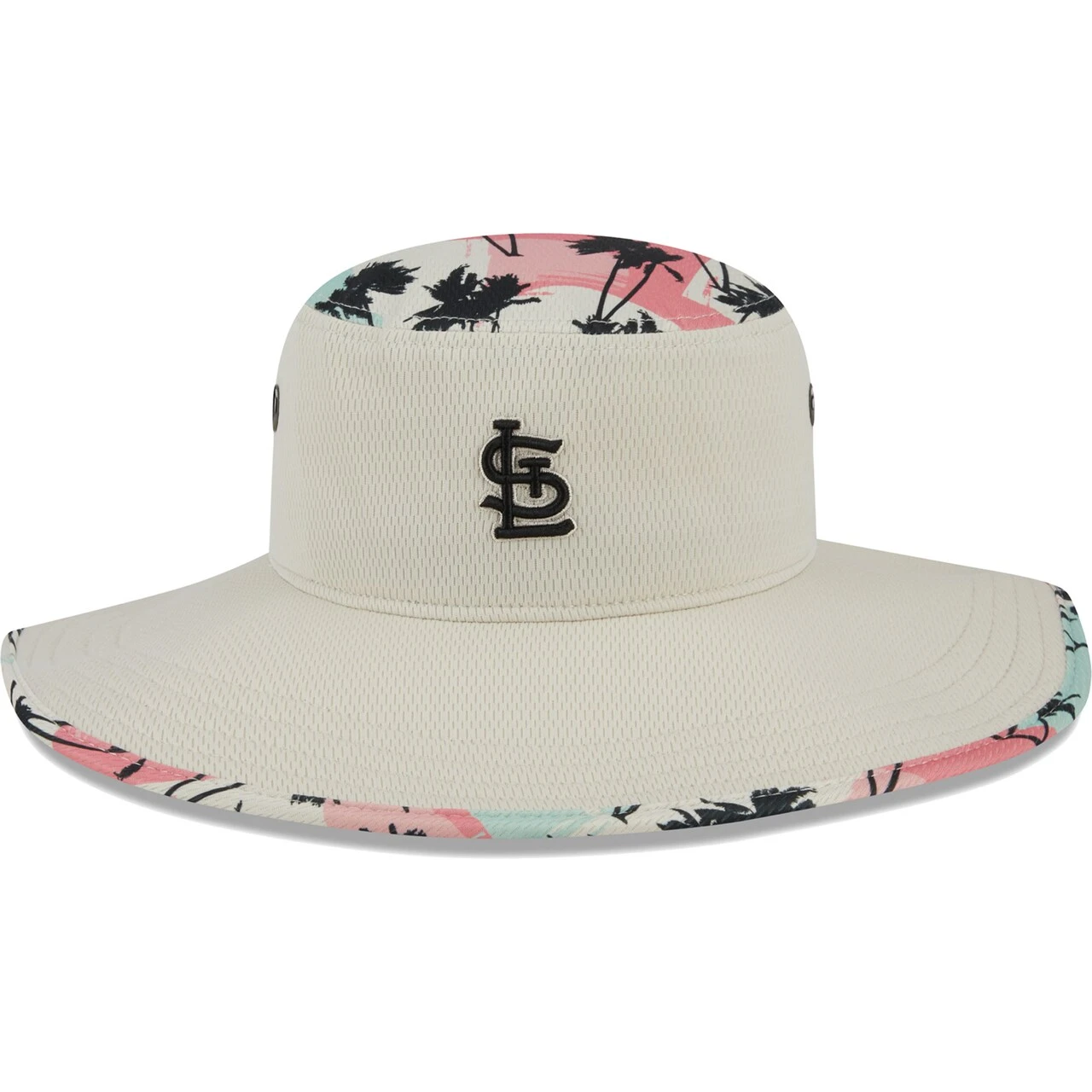 Men's St. Louis Cardinals New Era Natural Retro Beachin' Bucket Hat - Image 2