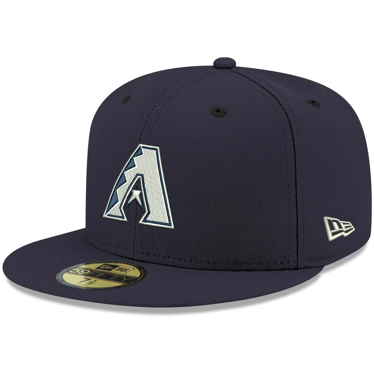 Men's Arizona Diamondbacks New Era Navy White Logo 59FIFTY Fitted Hat