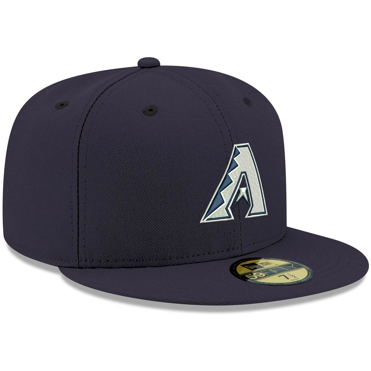 Men's Arizona Diamondbacks New Era Navy White Logo 59FIFTY Fitted Hat - Image 3