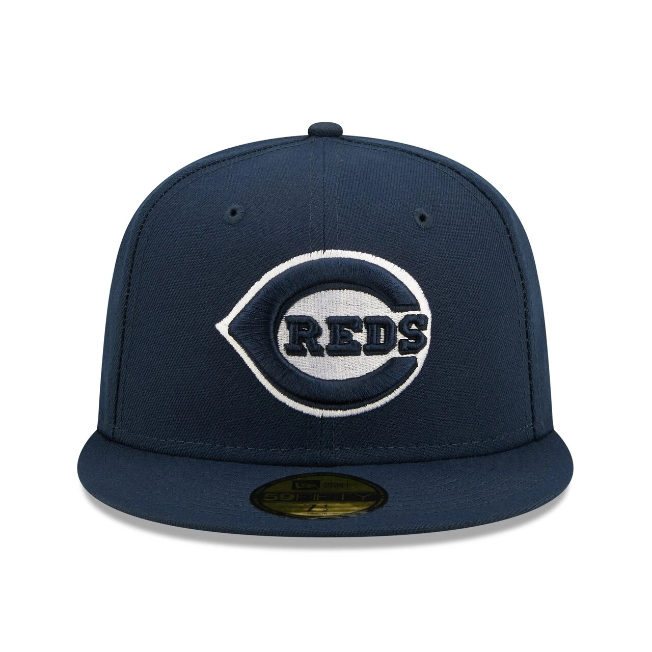 Men's Cincinnati Reds New Era Navy Cooperstown Collection Oceanside Green Undervisor 59FIFTY Fitted Hat - Image 2