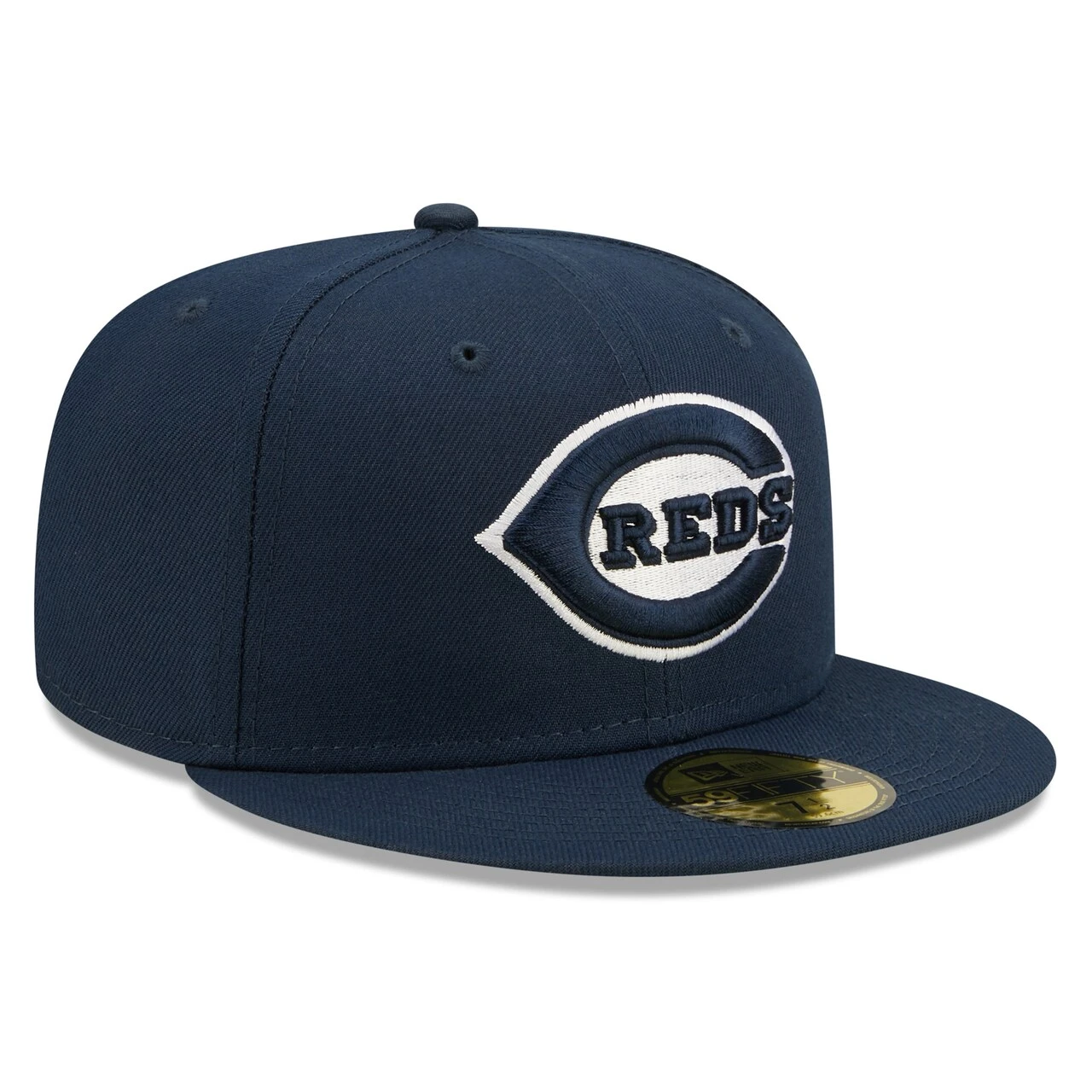 Men's Cincinnati Reds New Era Navy Cooperstown Collection Oceanside Green Undervisor 59FIFTY Fitted Hat - Image 3