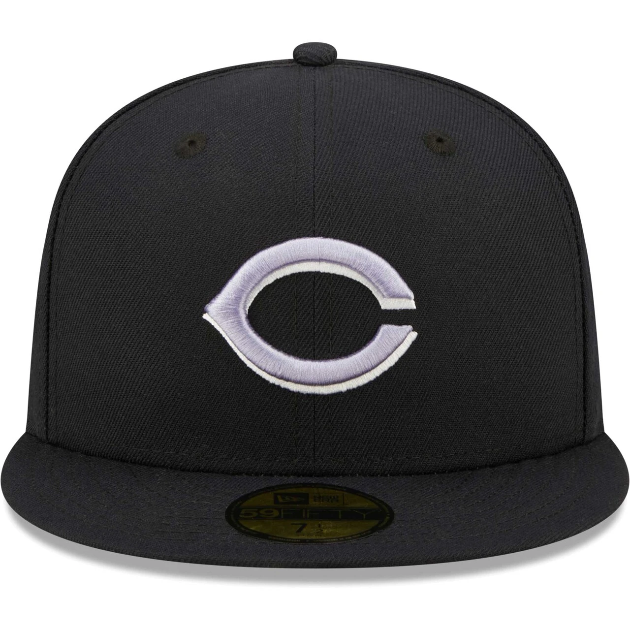 Men's Cincinnati Reds New Era Navy Inaugural Season At Great American Ballpark Lavender Undervisor 59FIFTY Fitted Hat - Image 2