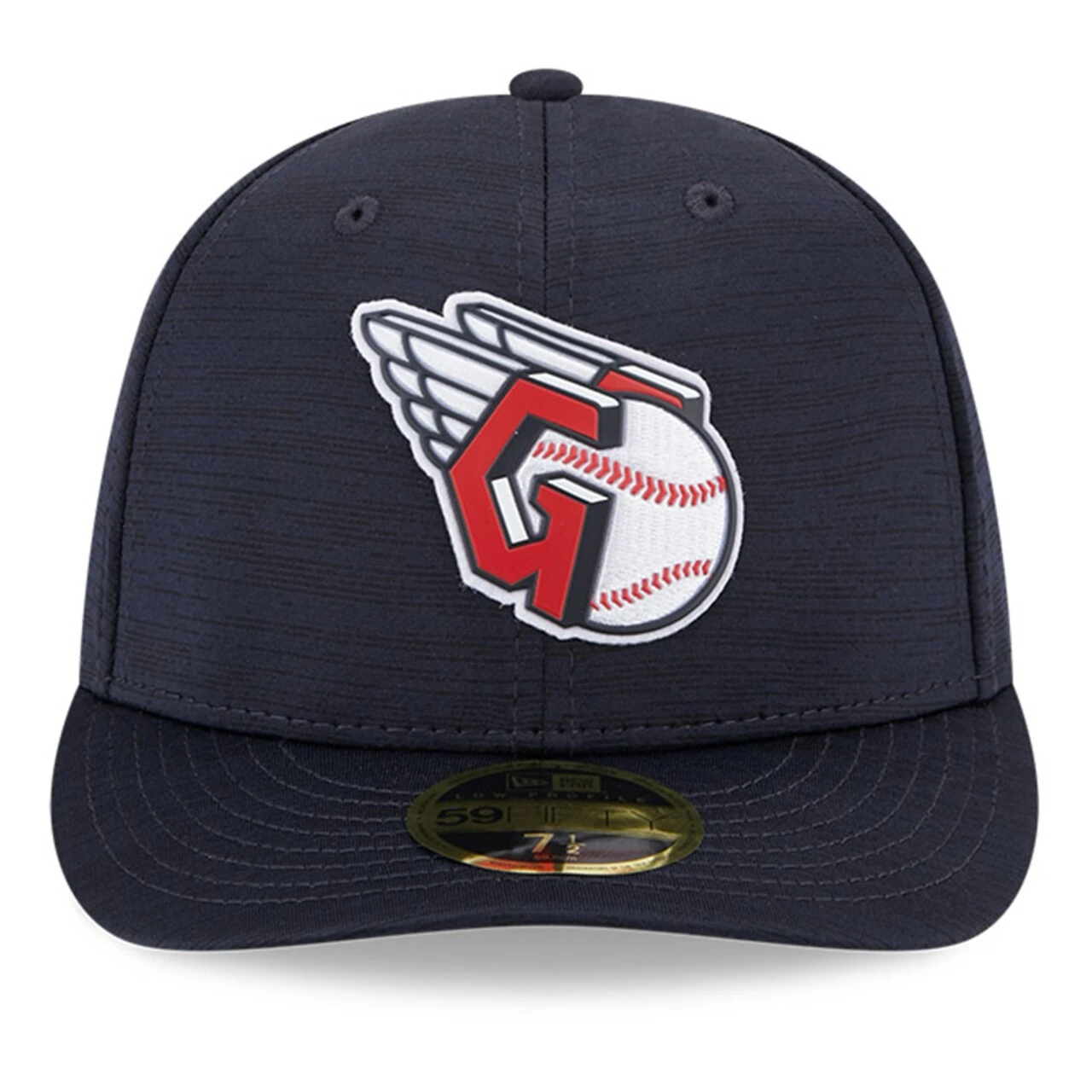 Men's Cleveland Guardians New Era Navy 2023 Clubhouse Low Profile 59FIFTY Fitted Hat - Image 2