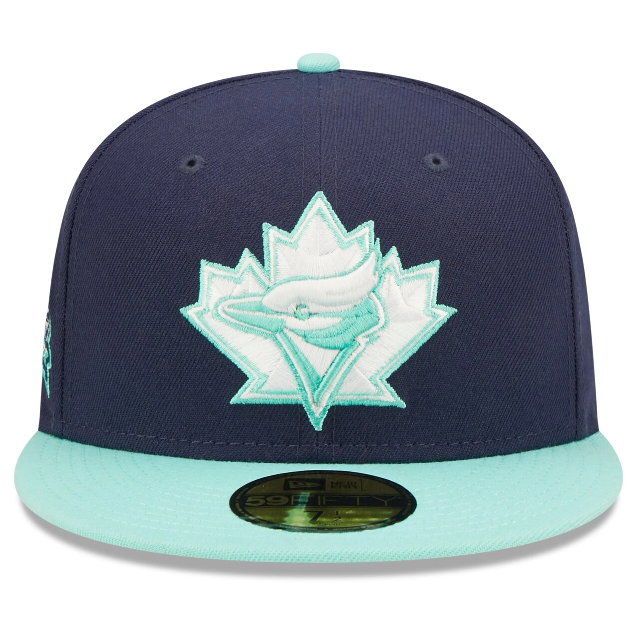 Men's Toronto Blue Jays New Era Navy 25th Anniversary Cooperstown Collection Team UV 59FIFTY Fitted Hat - Image 2