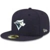 Men's Toronto Blue Jays New Era Navy White Logo 59FIFTY Fitted Hat