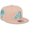 Men's Arizona Diamondbacks New Era Pink Sky Aqua Undervisor 9FIFTY Snapback Hat