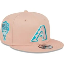 Men's Arizona Diamondbacks New Era Pink Sky Aqua Undervisor 9FIFTY Snapback Hat