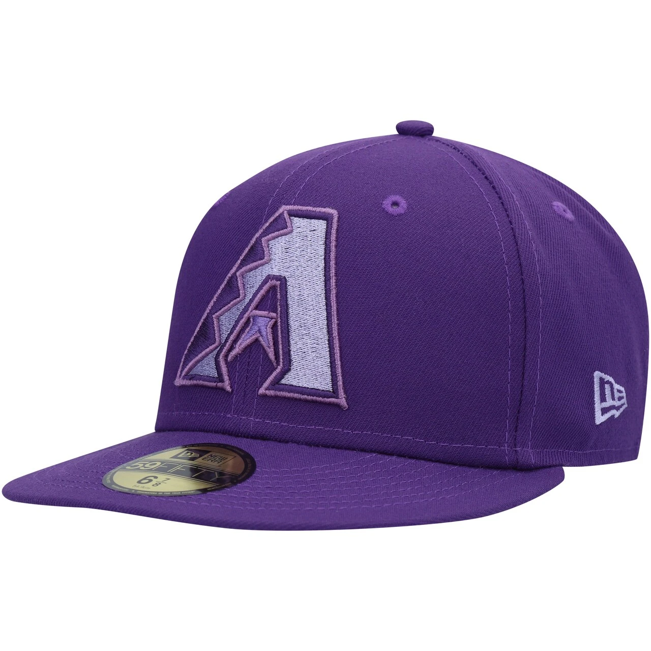 Men's Arizona Diamondbacks New Era Purple Lavender Undervisor 59FIFTY Fitted Hat - Image 3