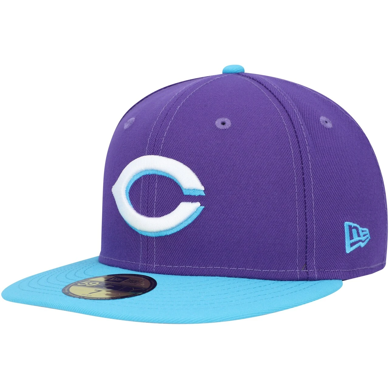 Men's Cincinnati Reds New Era Purple Vice 59FIFTY Fitted Hat - Image 3