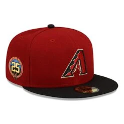 Men's Arizona Diamondbacks New Era Red 25th Anniversary Authentic Collection On-Field 59FIFTY Fitted Hat