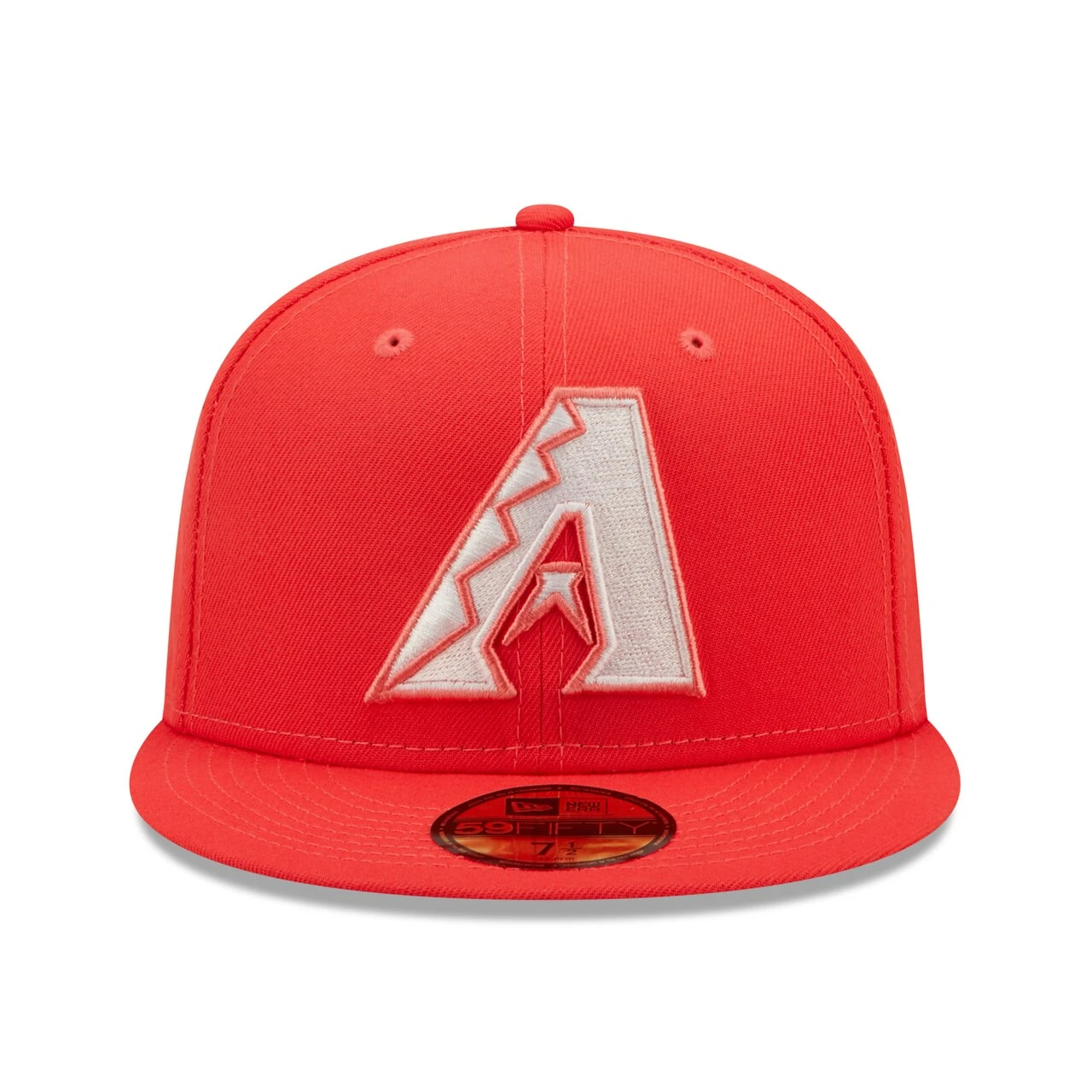 Men's Arizona Diamondbacks New Era Red Lava Highlighter Logo 59FIFTY Fitted Hat - Image 2