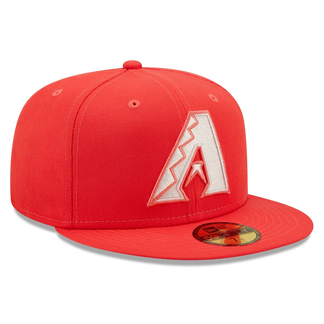 Men's Arizona Diamondbacks New Era Red Lava Highlighter Logo 59FIFTY Fitted Hat - Image 3