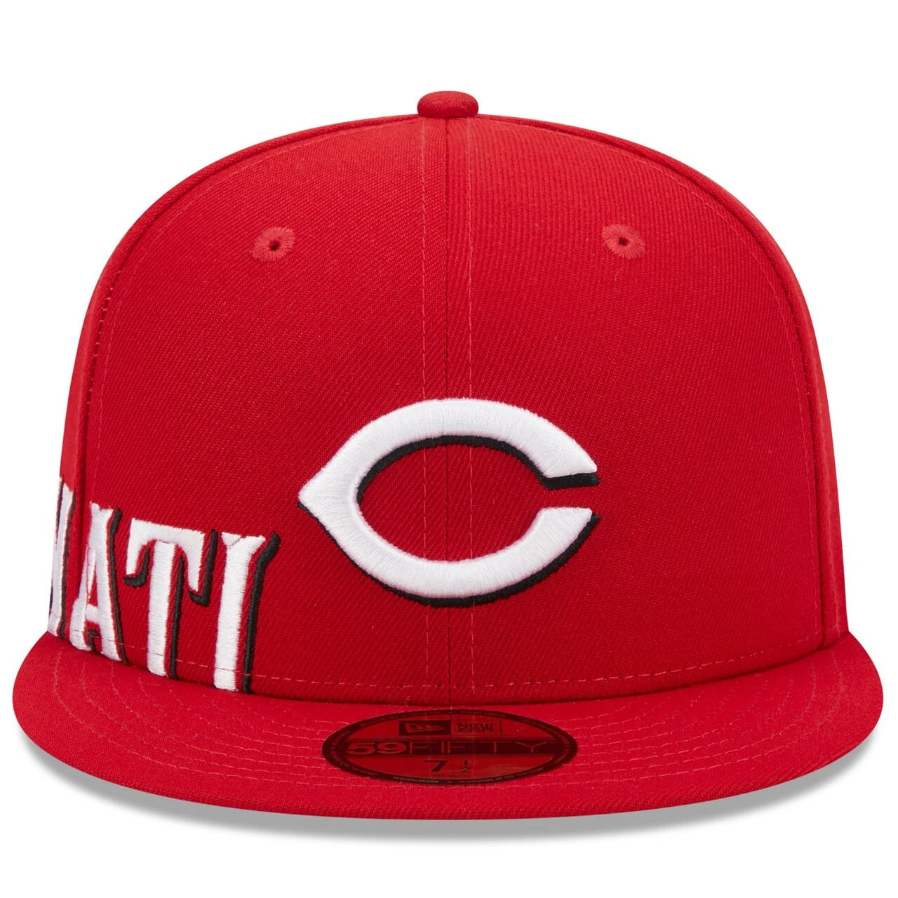 Men's Cincinnati Reds New Era Red Arch 59FIFTY Fitted Hat - Image 2