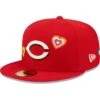 Men's Cincinnati Reds New Era Red Chain Stitch Heart 59FIFTY Fitted Hat