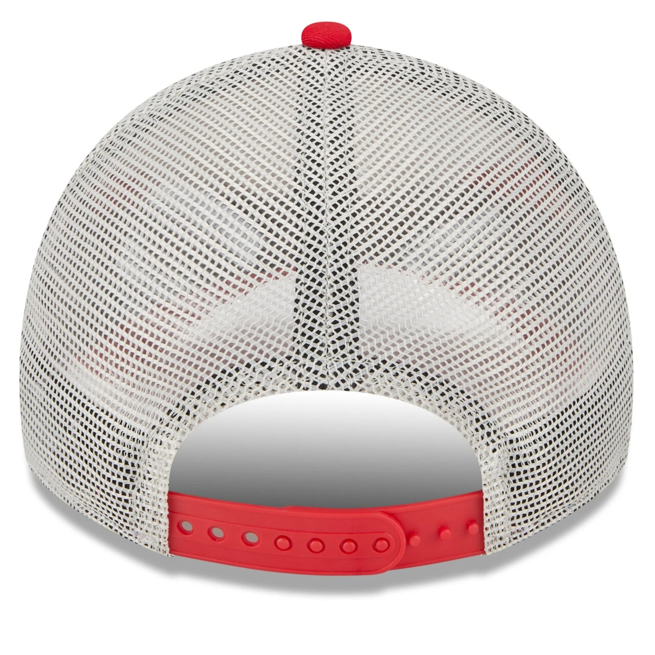 Men's Cincinnati Reds New Era Red Property Trucker 9TWENTY Snapback Hat - Image 4