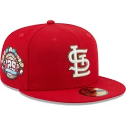 Men's St. Louis Cardinals New Era Red 25th Anniversary Spring Training Botanical 59FIFTY Fitted Hat