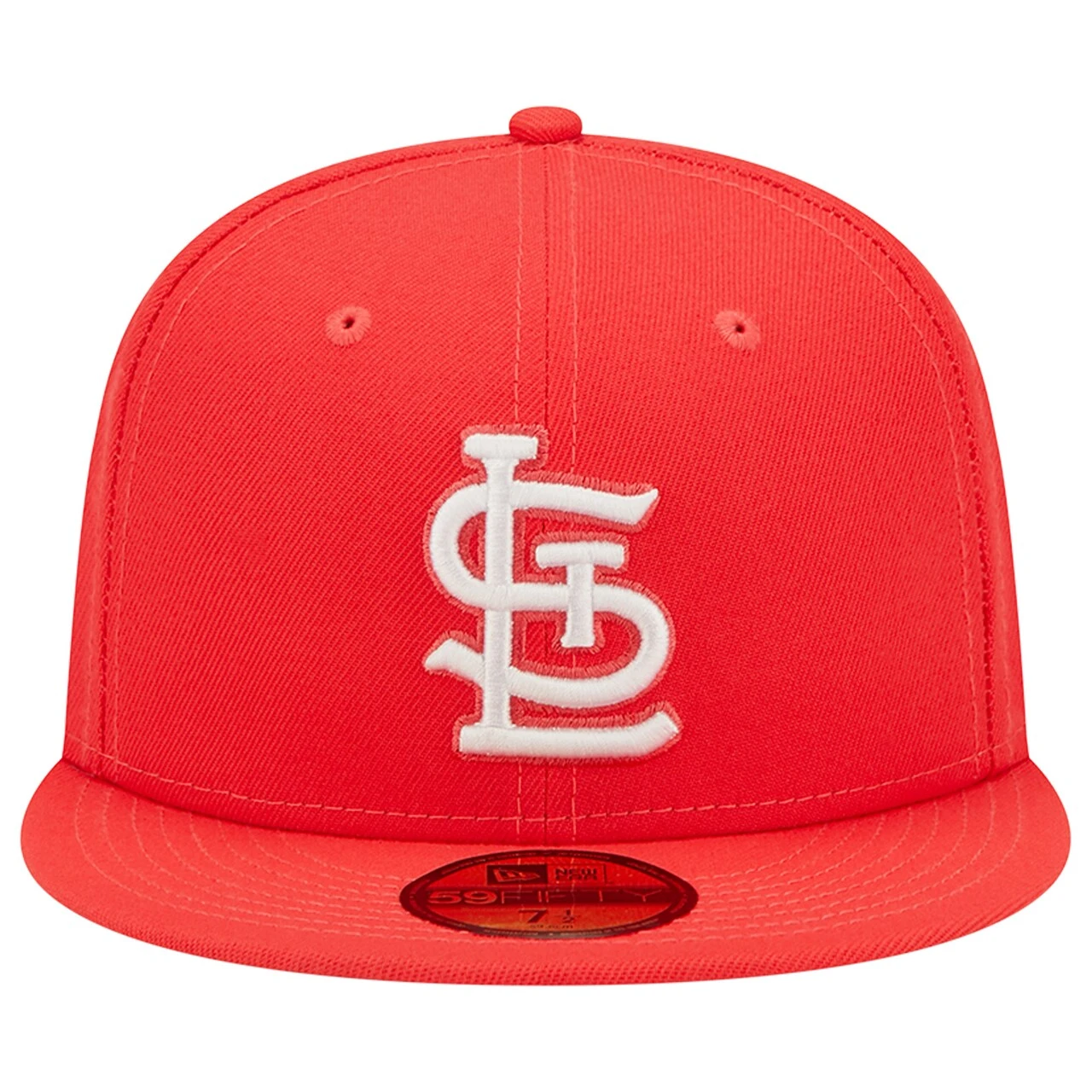 Men's St. Louis Cardinals New Era Red Lava Highlighter Logo 59FIFTY Fitted Hat - Image 2