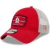 Men's St. Louis Cardinals New Era Red Property Trucker 9TWENTY Snapback Hat