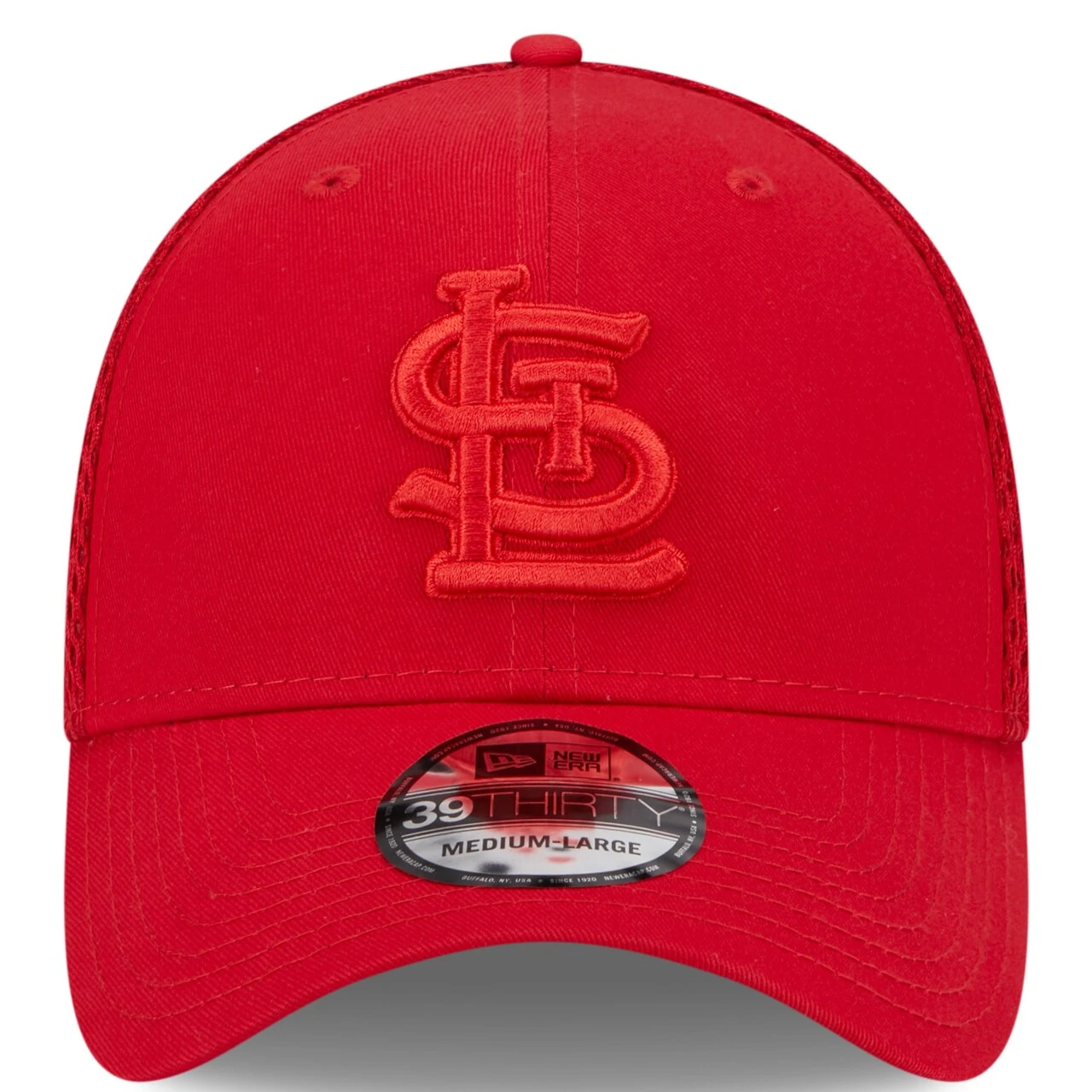 Men's St. Louis Cardinals New Era Red Tonal Team Neo 39THIRTY Flex Hat - Image 2