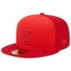 Men's St. Louis Cardinals New Era Red Tri-Tone 59FIFTY Fitted Hat