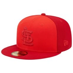 Men's St. Louis Cardinals New Era Red Tri-Tone 59FIFTY Fitted Hat