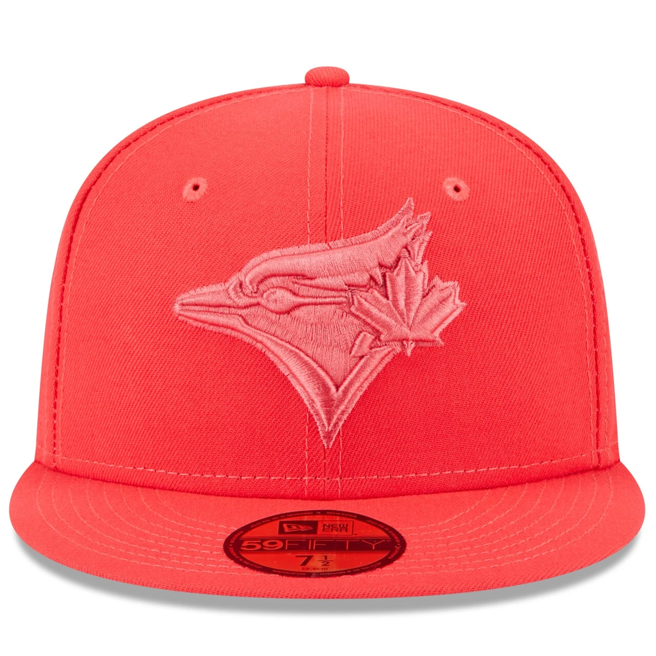 Men's Toronto Blue Jays New Era Red 2023 Spring Color Basic 59FIFTY Fitted Hat - Image 2
