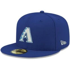 Men's Arizona Diamondbacks New Era Royal White Logo 59FIFTY Fitted Hat