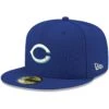Men's Cincinnati Reds New Era Royal White Logo 59FIFTY Fitted Hat
