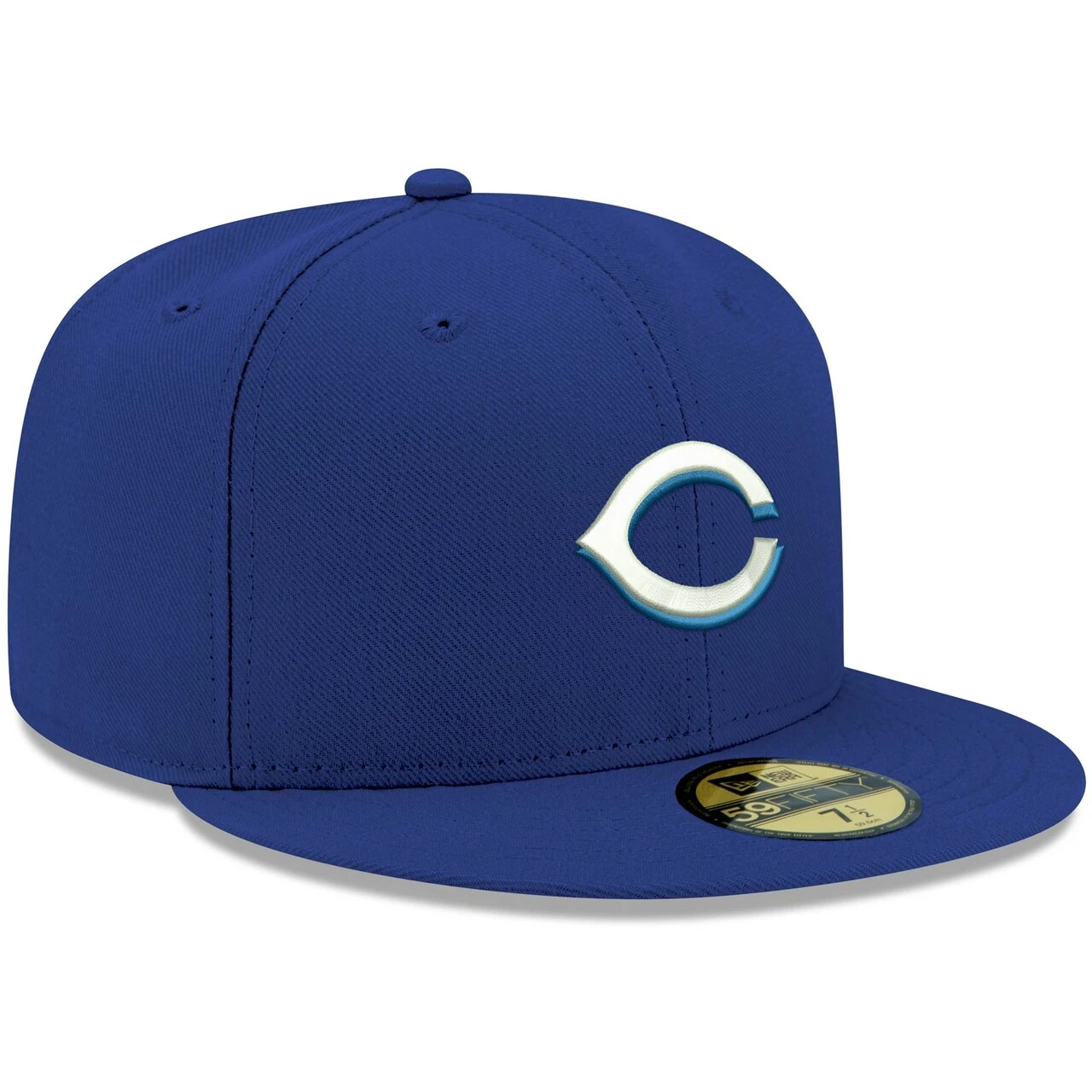 Men's Cincinnati Reds New Era Royal White Logo 59FIFTY Fitted Hat - Image 3