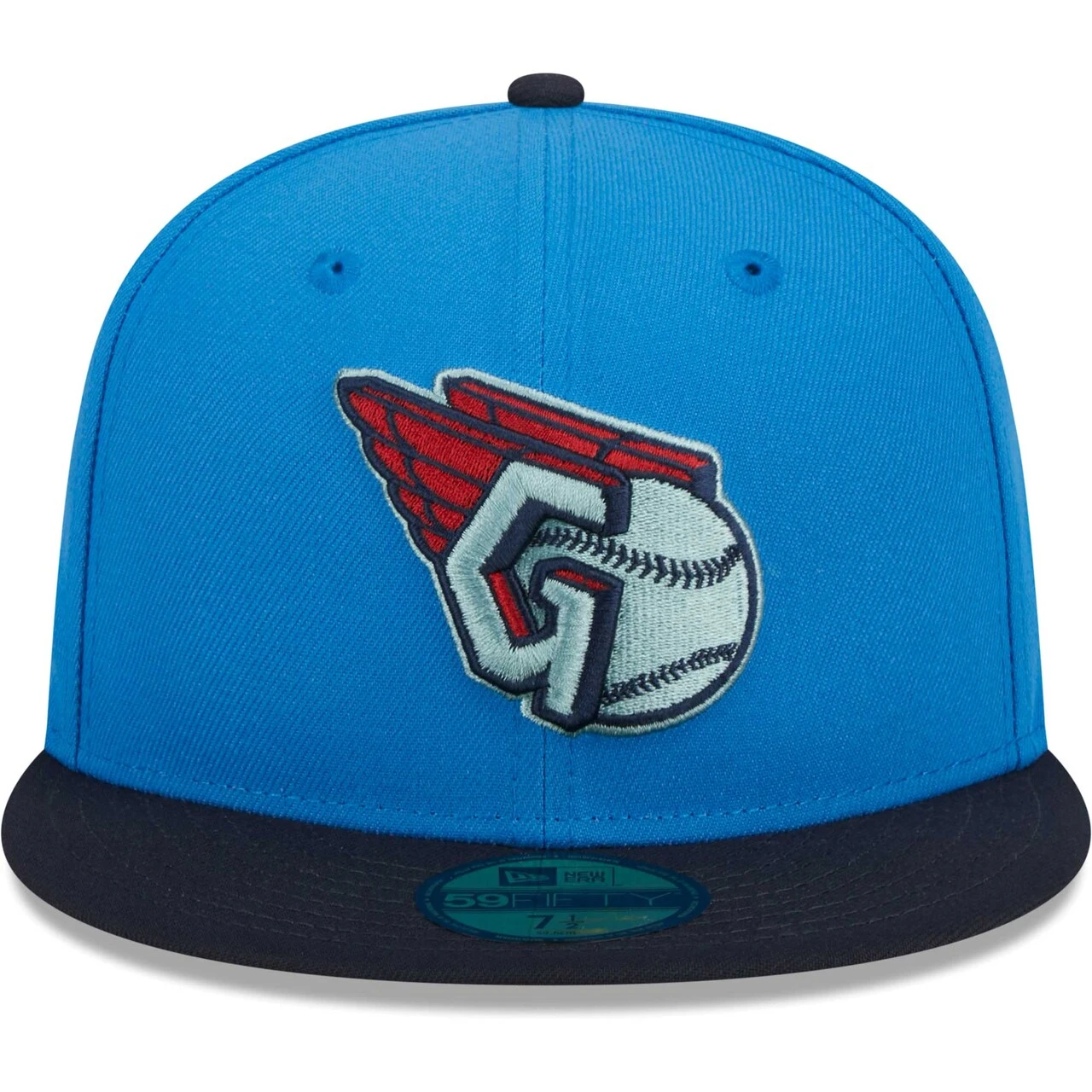 Men's Cleveland Guardians New Era Royal 59FIFTY Fitted Hat - Image 2