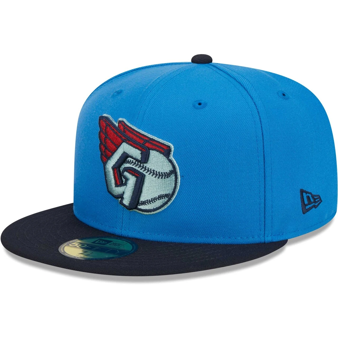 Men's Cleveland Guardians New Era Royal 59FIFTY Fitted Hat - Image 3