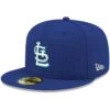 Men's St. Louis Cardinals New Era Royal White Logo 59FIFTY Fitted Hat