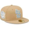 Men's St. Louis Cardinals New Era Tan 30th Season At Busch Stadium Sky Blue Undervisor 59FIFTY Fitted Hat