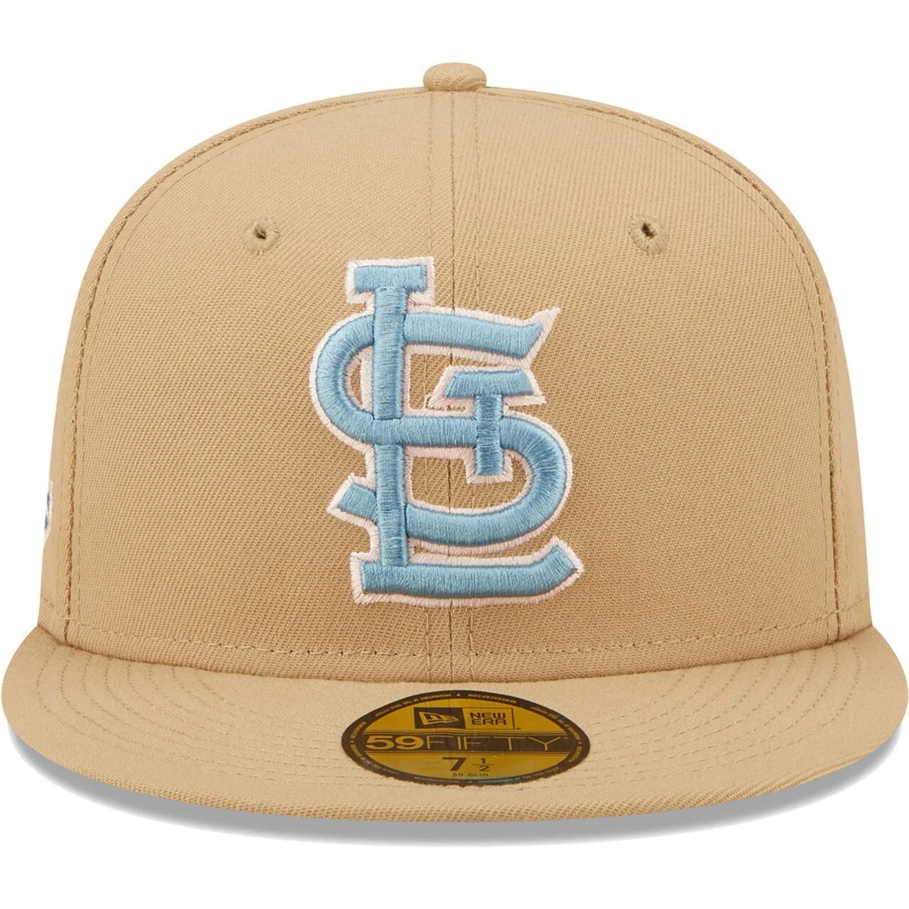Men's St. Louis Cardinals New Era Tan 30th Season At Busch Stadium Sky Blue Undervisor 59FIFTY Fitted Hat - Image 2