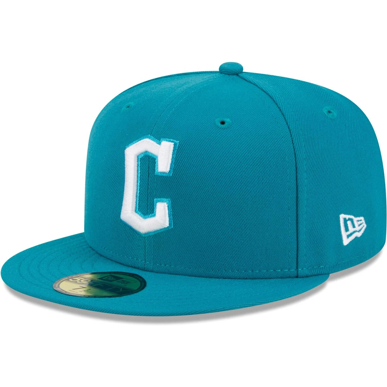 Men's Cleveland Guardians New Era Turquoise 59FIFTY Fitted Hat