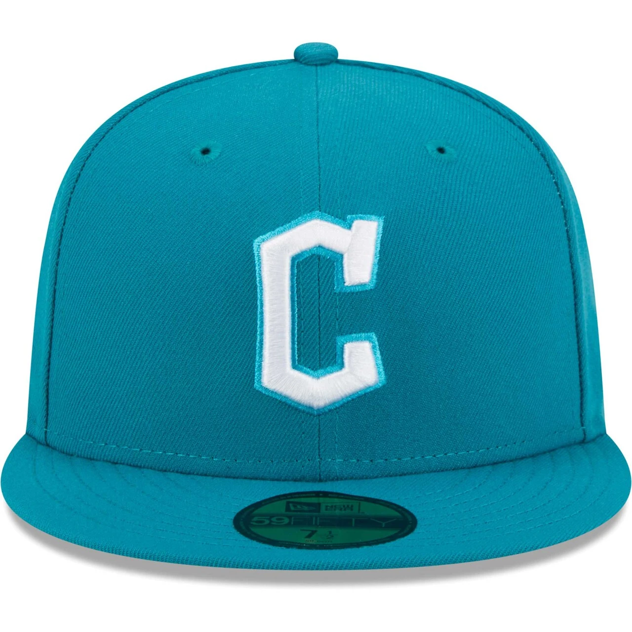 Men's Cleveland Guardians New Era Turquoise 59FIFTY Fitted Hat - Image 2